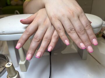  маникюр — работа мастера Нурита, Flamy nails Комсомольская