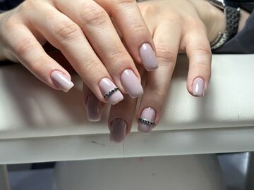  маникюр — работа мастера Нурита, Flamy nails Комсомольская