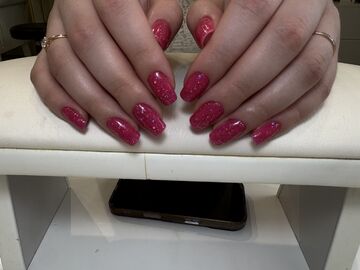  маникюр — работа мастера Нурита, Flamy nails Комсомольская