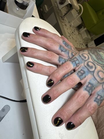 линии маникюр — работа мастера Бурулай, Flamy nails Комсомольская