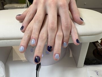  маникюр — работа мастера Нурита, Flamy nails Комсомольская