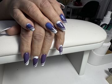  маникюр — работа мастера Нурита, Flamy nails Комсомольская