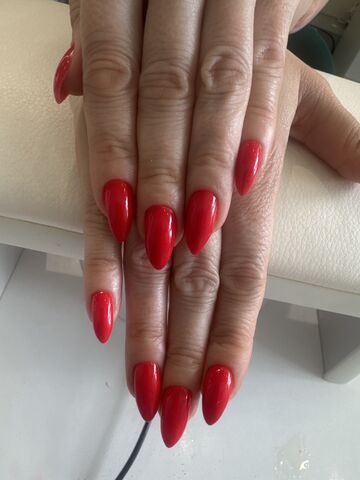  маникюр — работа мастера Нурита, Flamy nails Комсомольская