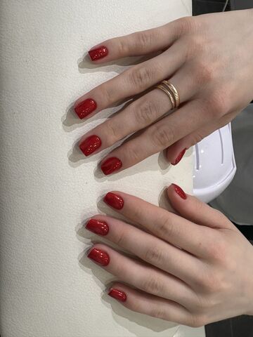  маникюр — работа мастера Нурита, Flamy nails Комсомольская
