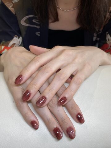 лак с блестками маникюр — работа мастера Клара, Flamy nails Комсомольская
