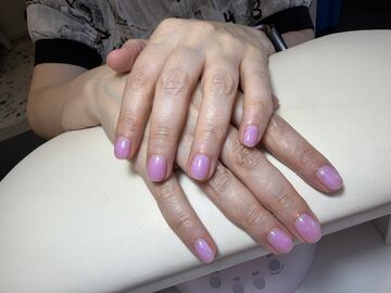 нежный маникюр — работа мастера Бурулай, Flamy nails Комсомольская