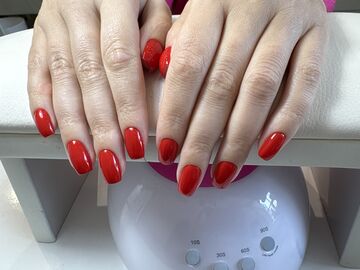  маникюр — работа мастера Нурита, Flamy nails Комсомольская